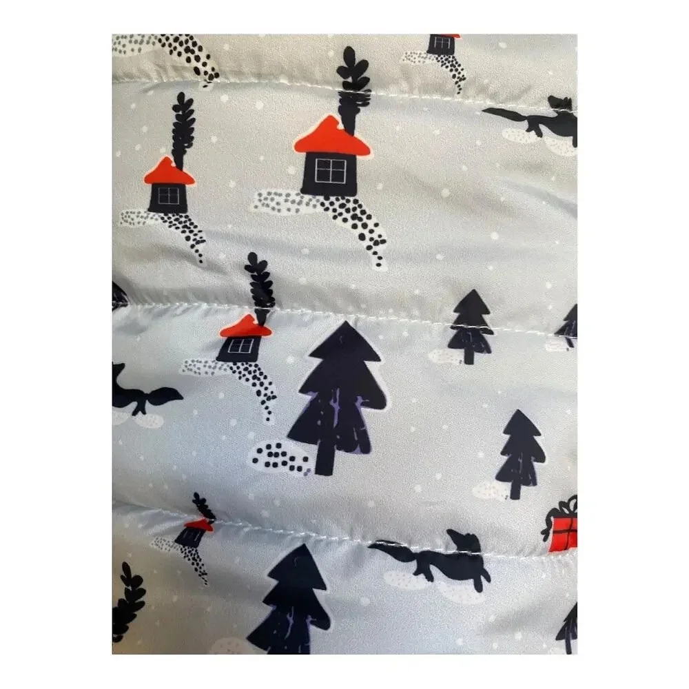 Dog Clothes Winter Fall Warm Vest Size Large 100% Cotton Sleeveless Button UP